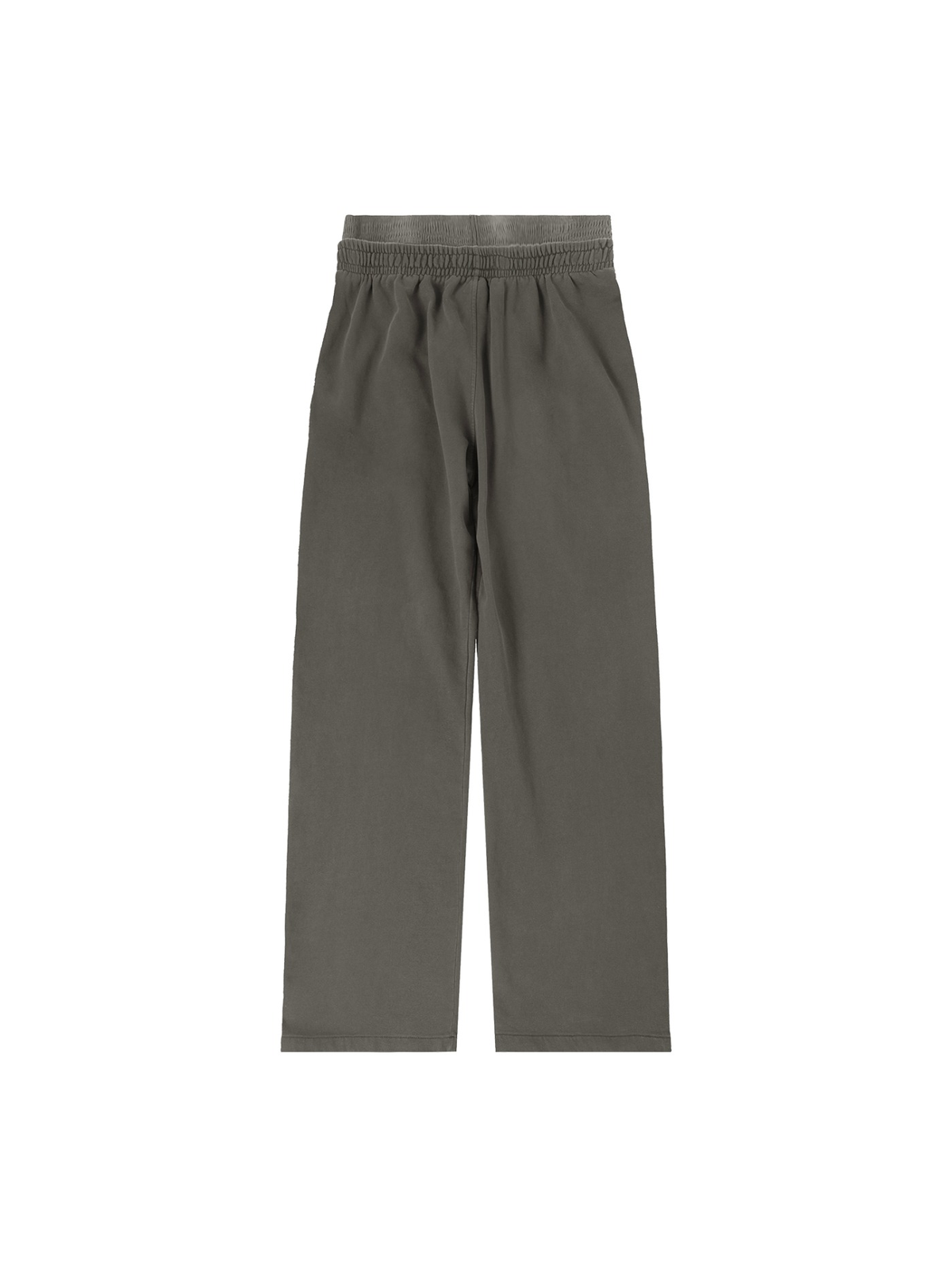 Vintage Washed Waist Pants in Dark Gray, back view