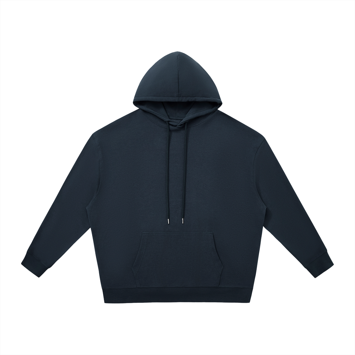 Relaxed Pullover Hoodie in Navy Blue, front view
