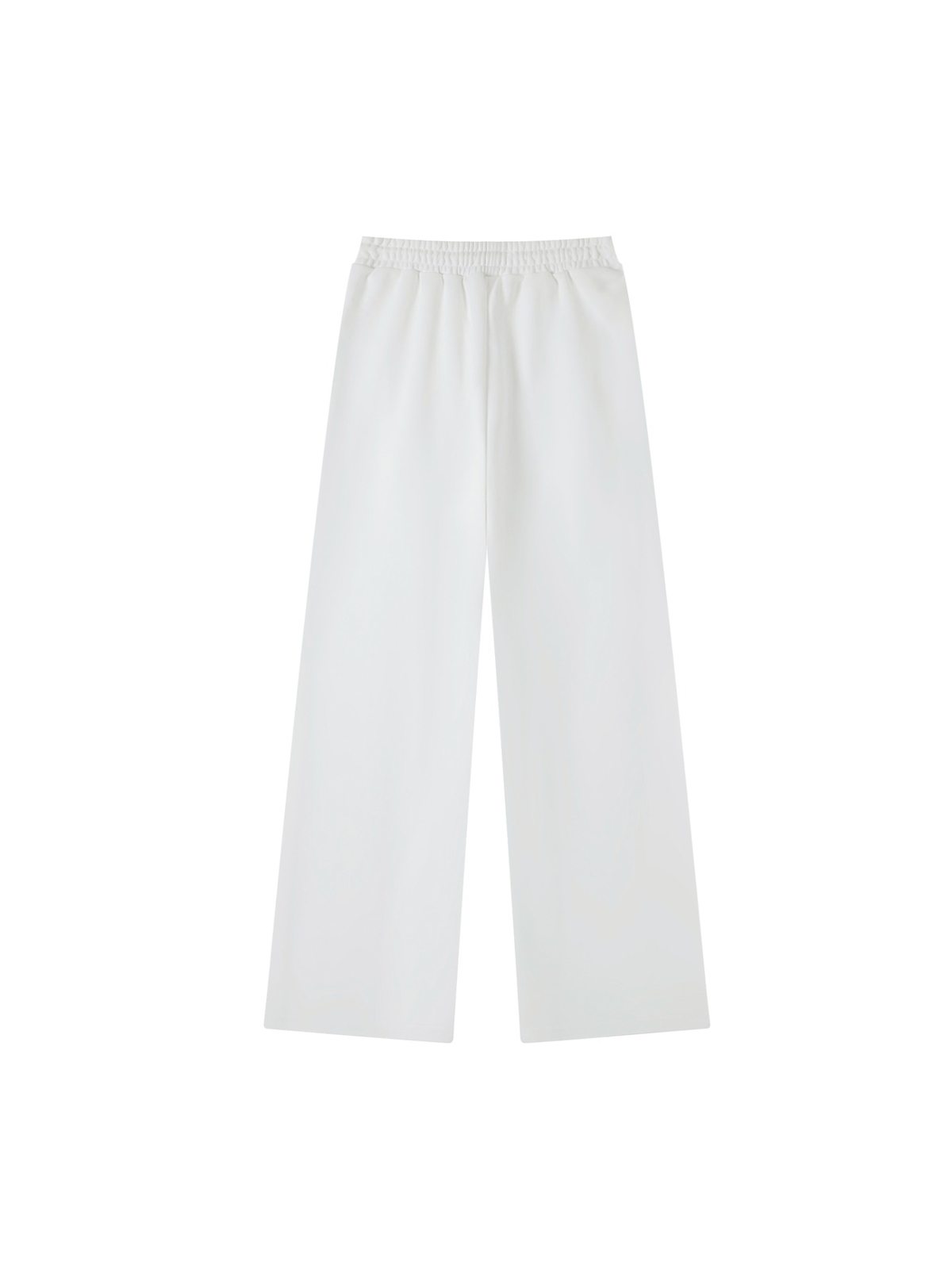 Straight-leg sweatpants in White, back view