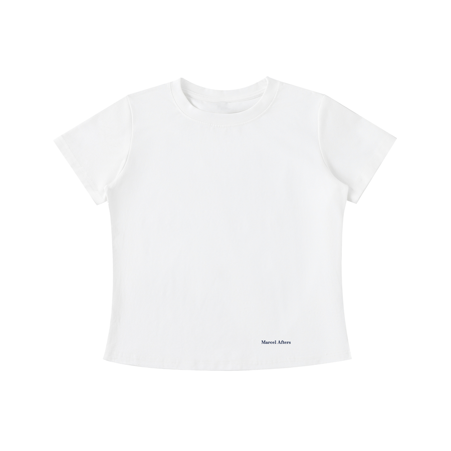 Vintage wash slim fit t-shirt in White, front view