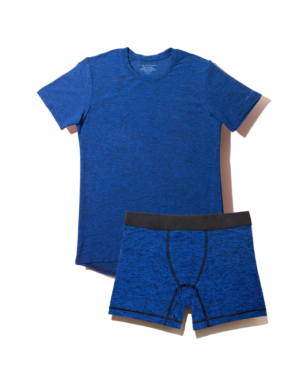 True Notions Sapphire Tee & Boxer Brief Signature Set