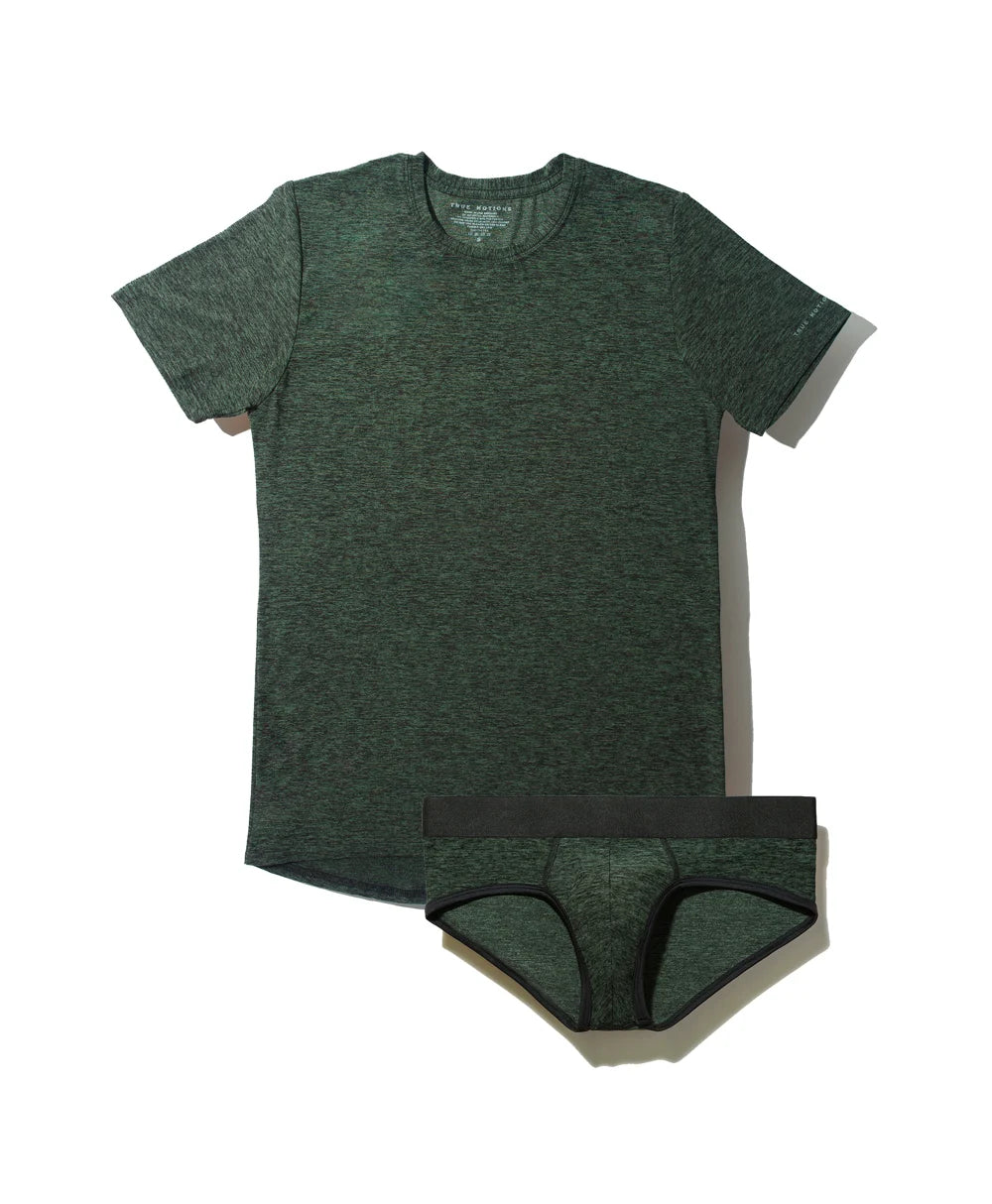 True Notions Olive Tee & Brief Signature Set