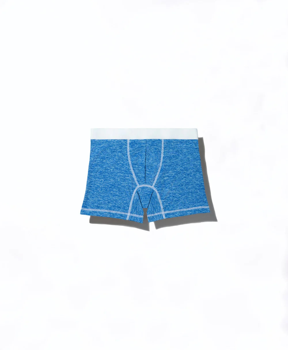 True Notions Boxer Brief — Azure / White