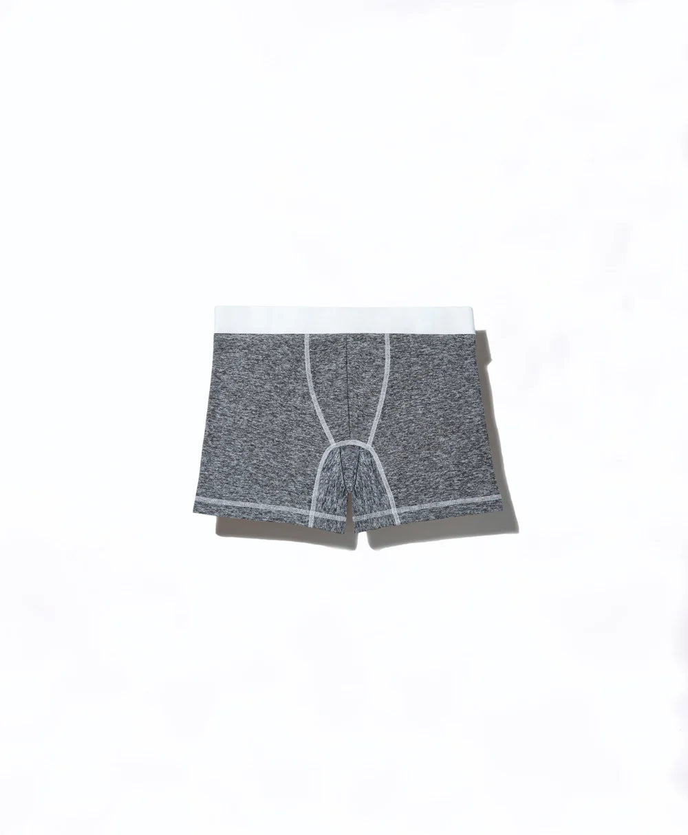 True Notions Boxer Brief — Granite / White
