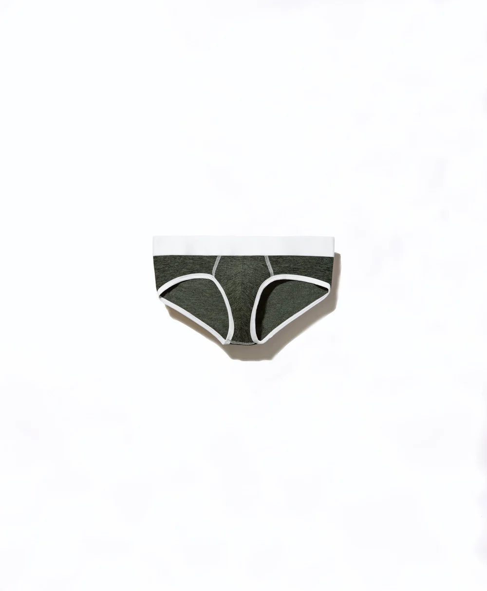 True Notions Brief — Olive / White