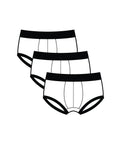 True Notions Trunks 3-Pack in Mystery Mix / Black, laid flat — Marcel Afters