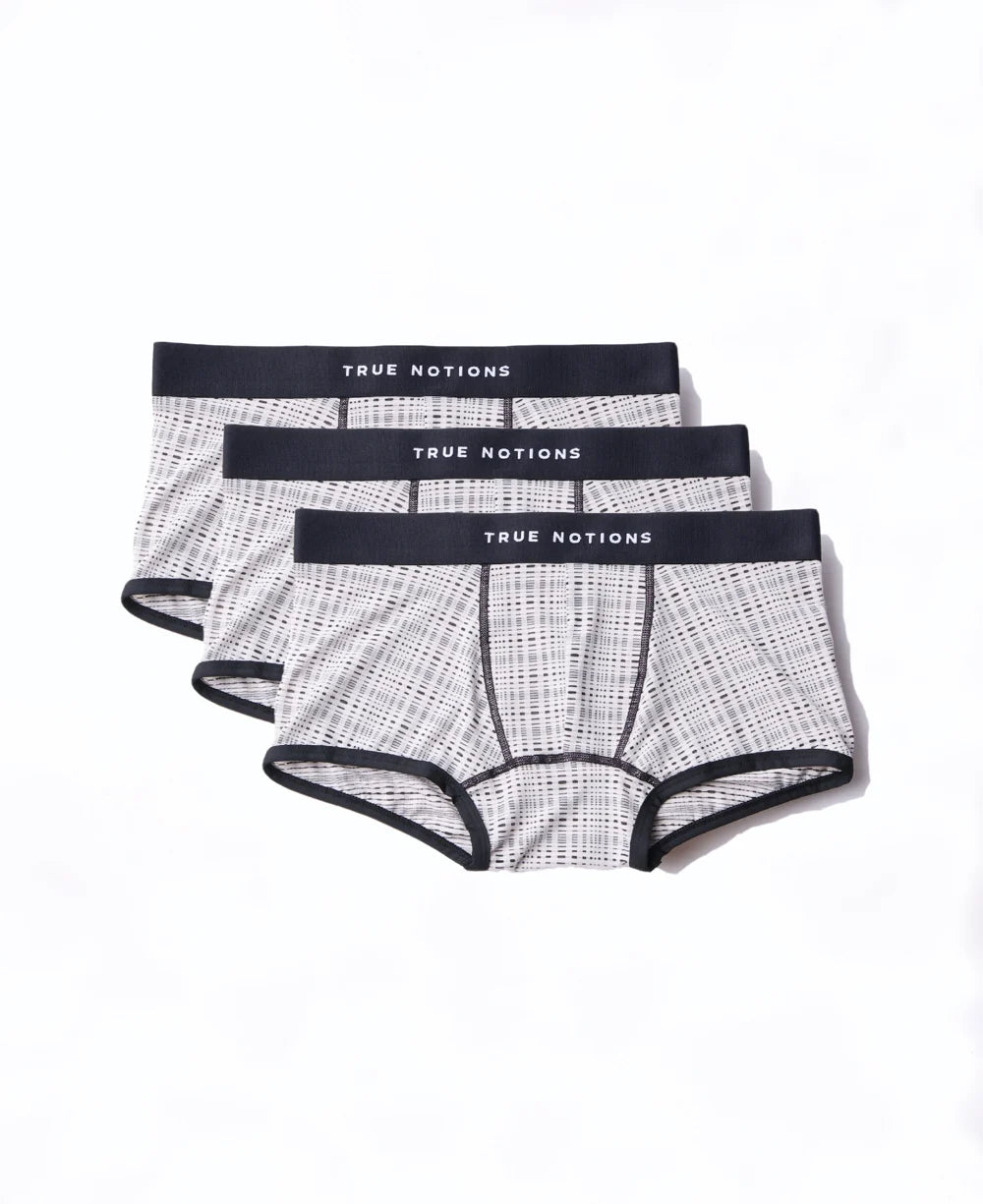 True Notions Tartan Trunks 3-Pack — Ivory