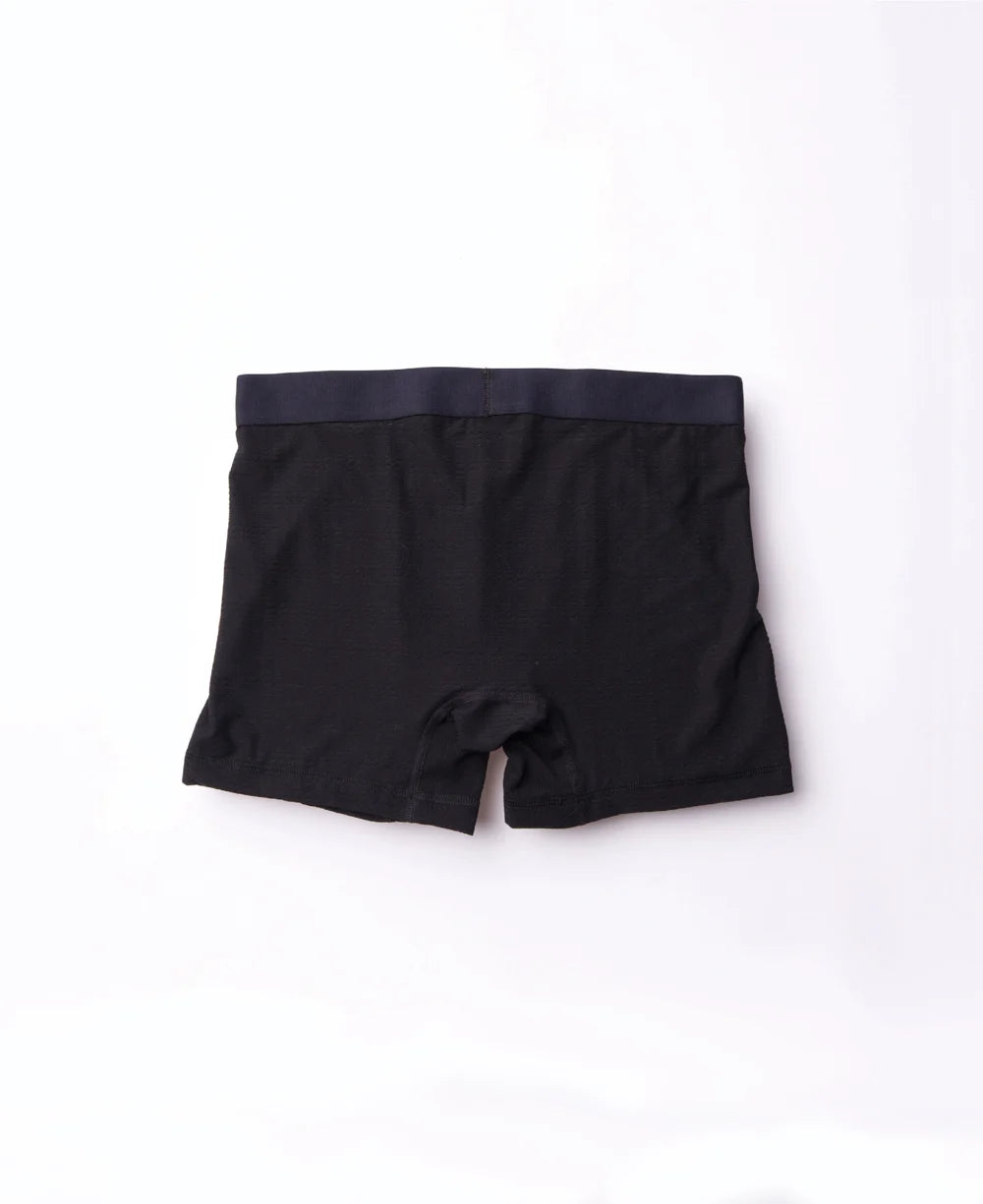 True Notions Tartan Boxer Brief — Black product photo