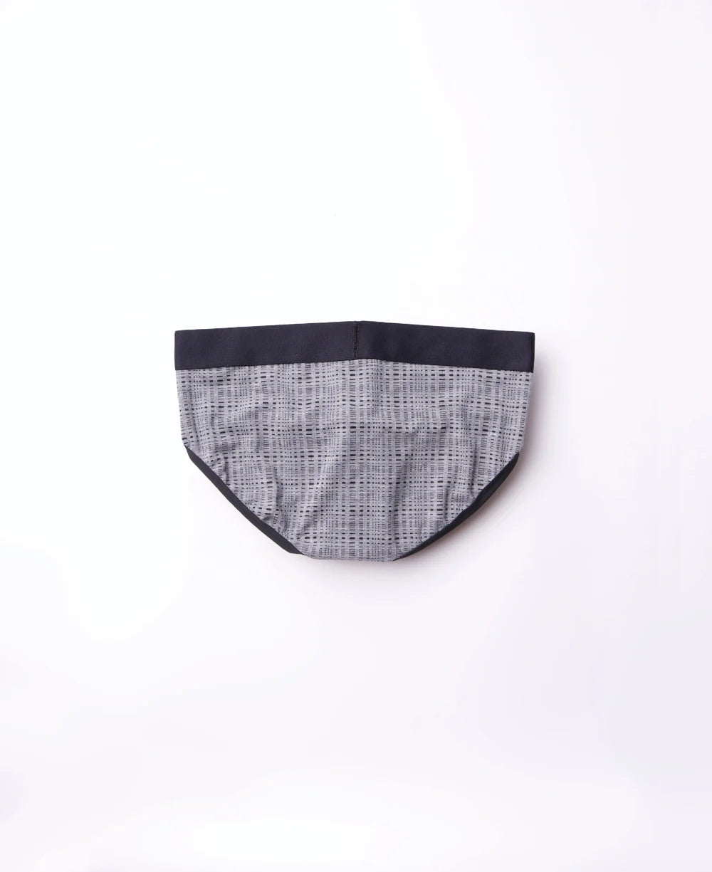 True Notions Tartan Brief — Grey product photo