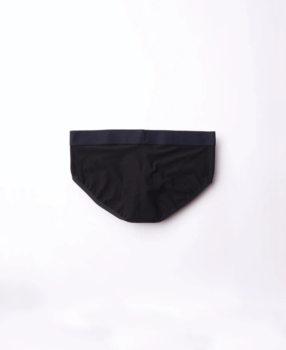 True Notions Tartan Brief — Black product photo