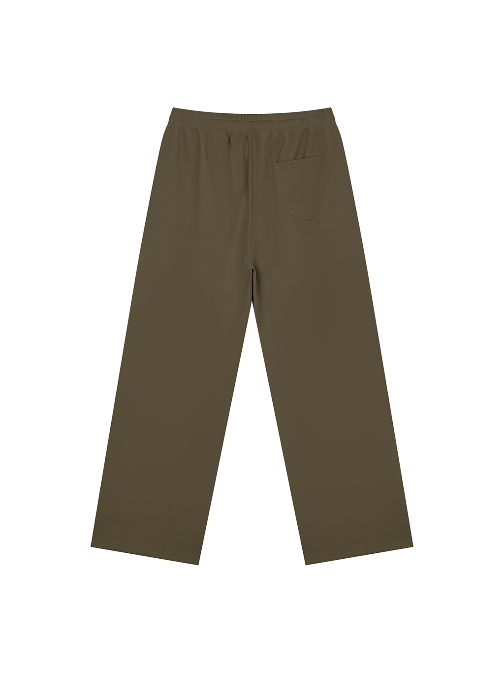 Straight Leg Sweatpants in Coffee, back view