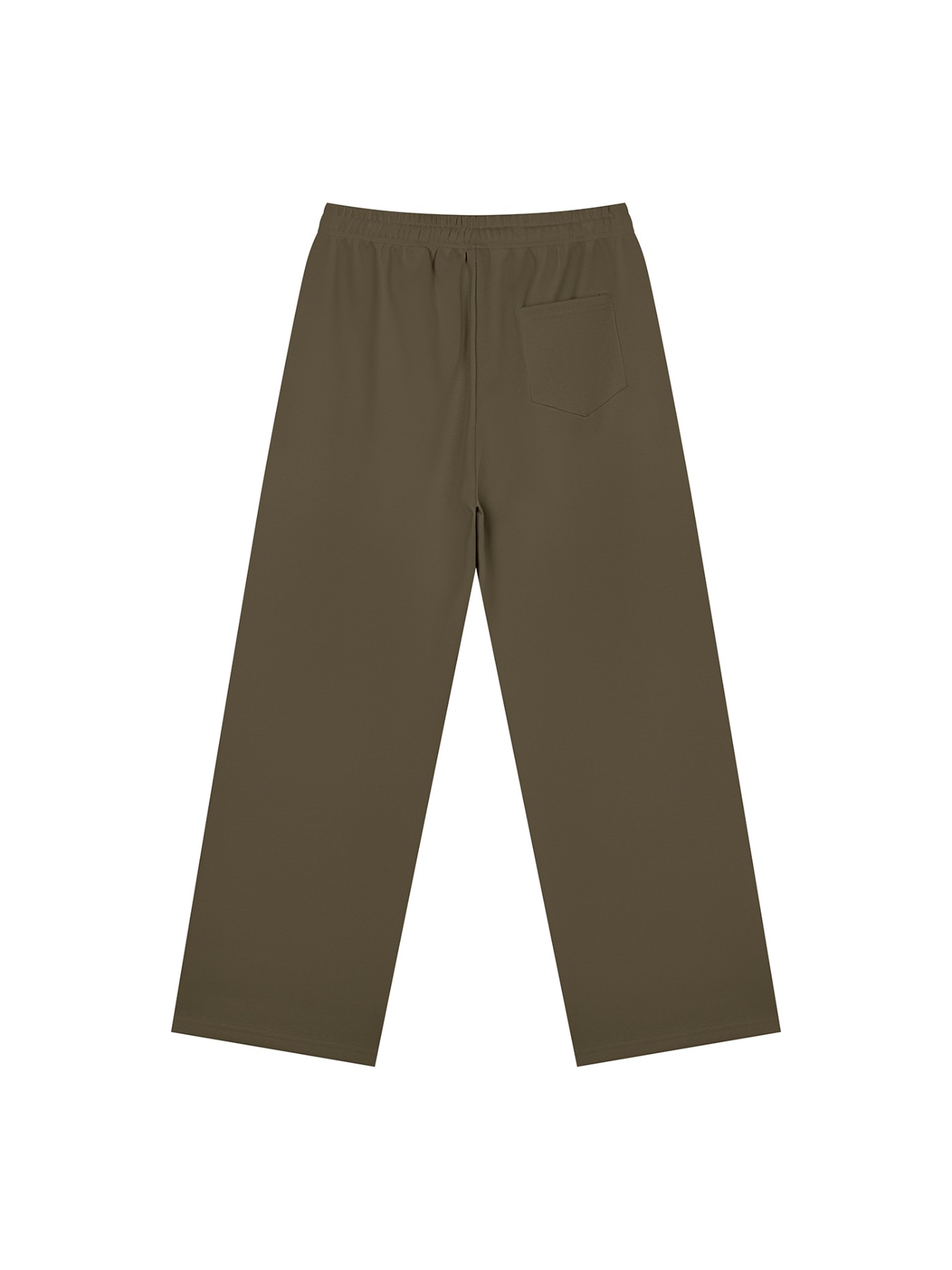 Straight Leg Sweatpants in Coffee, back view