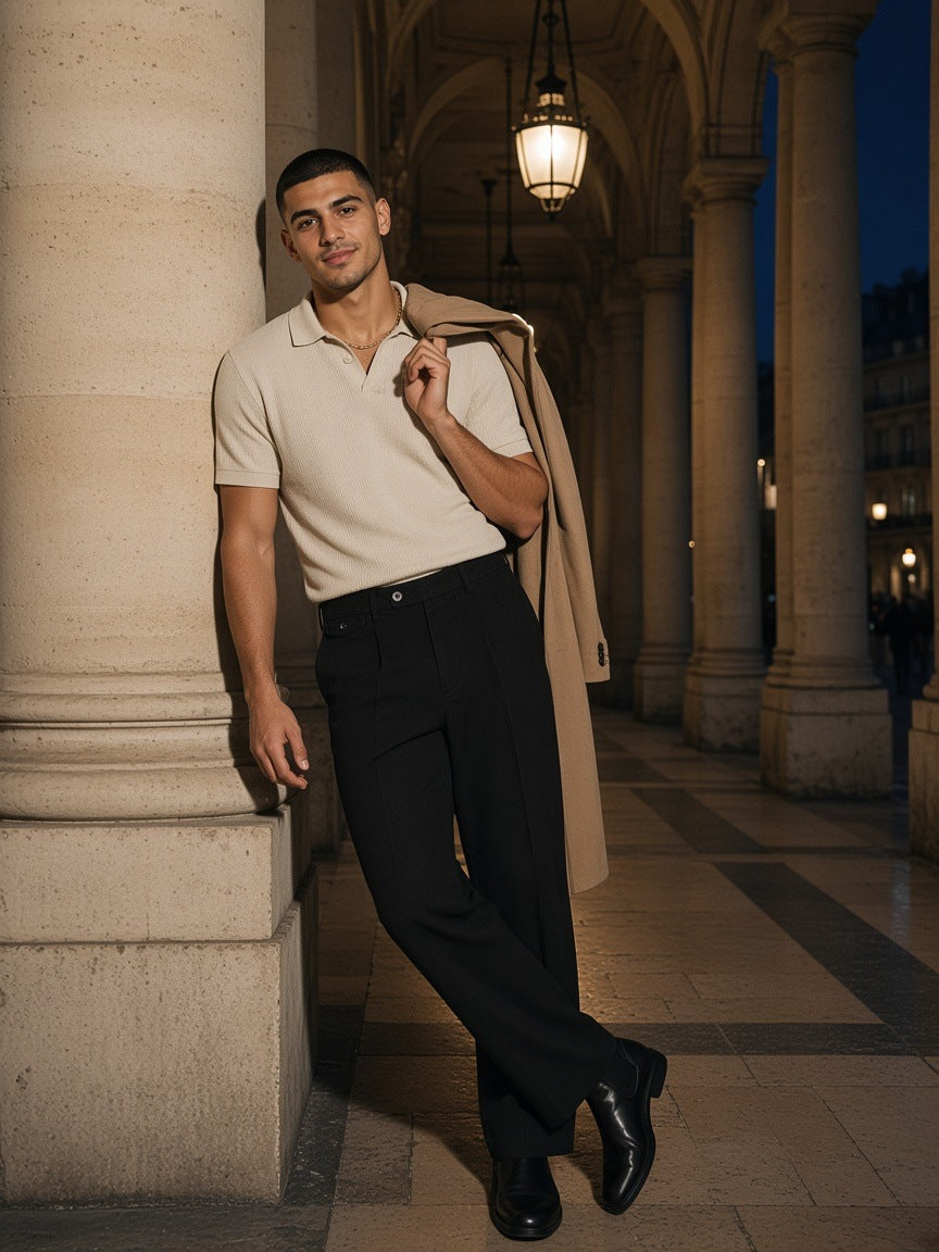 Marcel Afters Adjustable Waist Straight-Leg Trousers