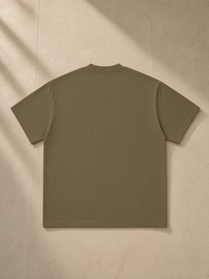 Back of the Coffee Men's Heavyweight Drop Shoulder T-Shirt, laid flat