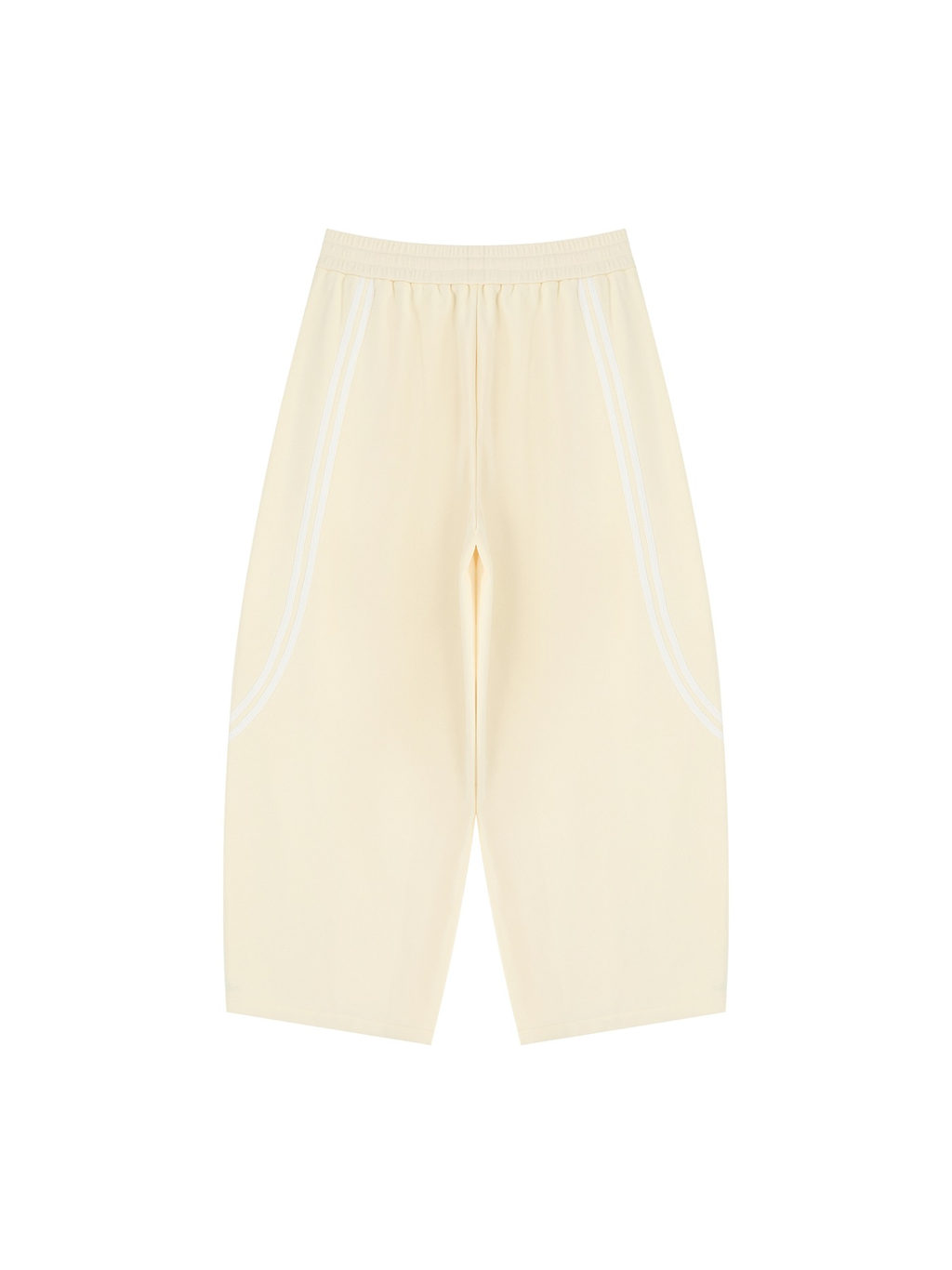 Wide Leg Piping Sweatpants in Apricot, back view