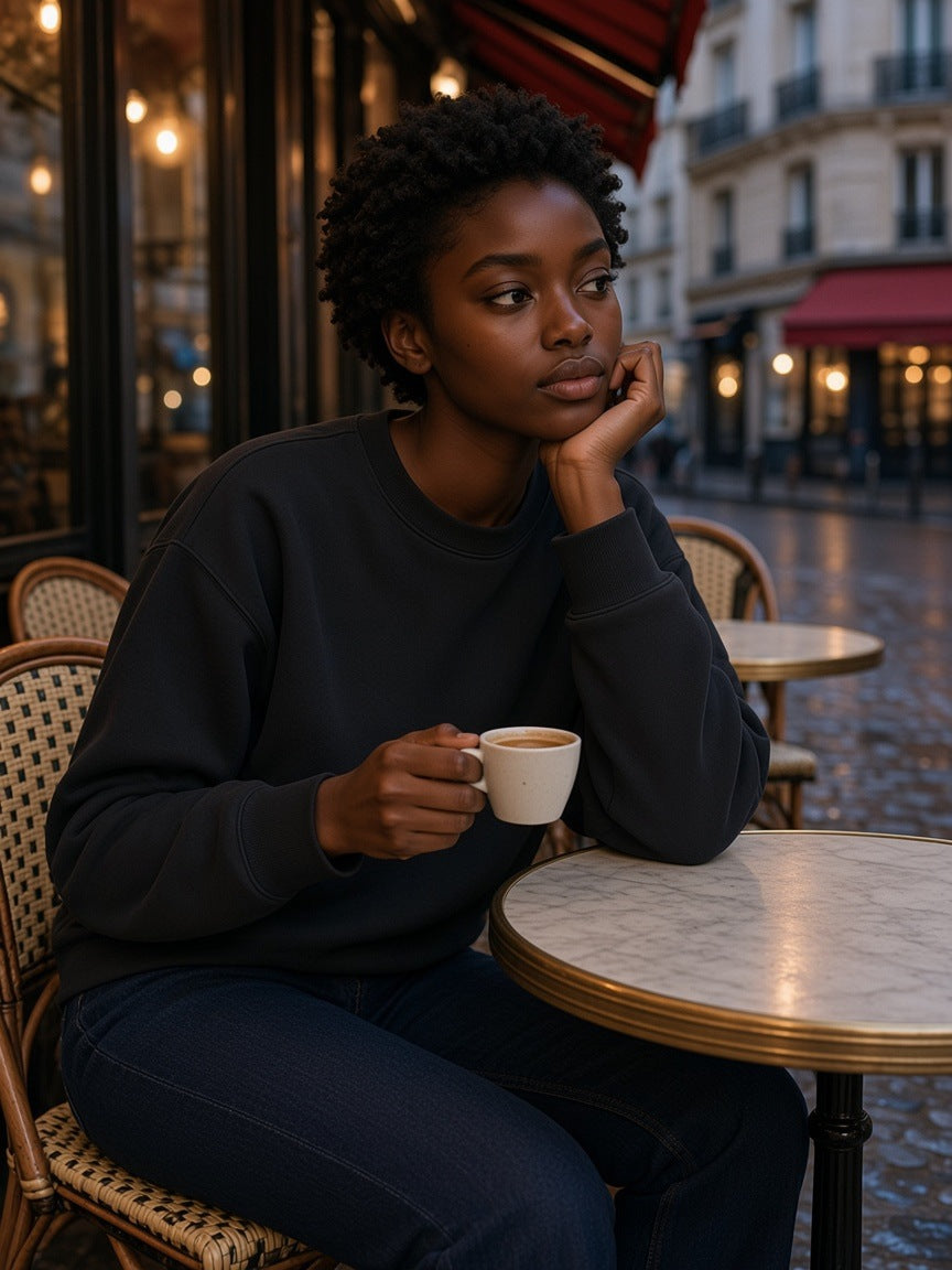 Marcel Afters Boxy Vintage Washed Sweatshirt — Dark