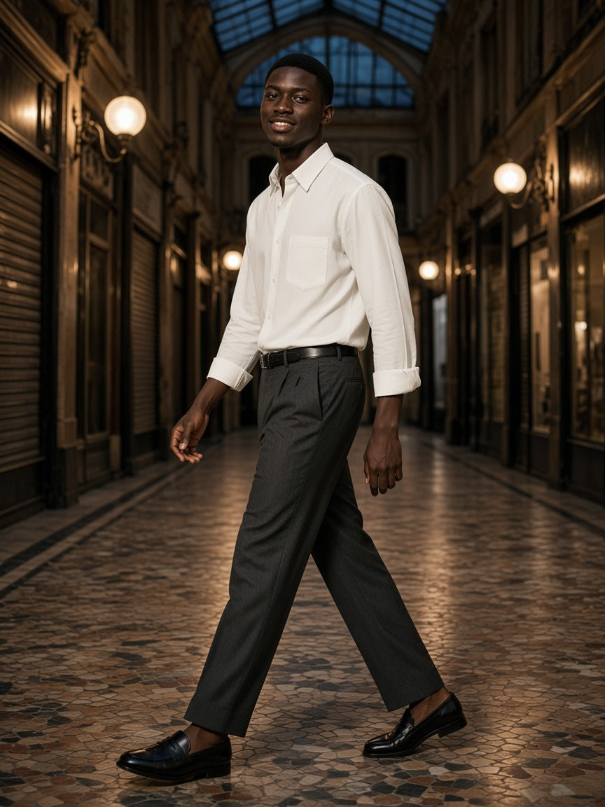 Marcel Afters Button-Front Long Sleeve Shirt