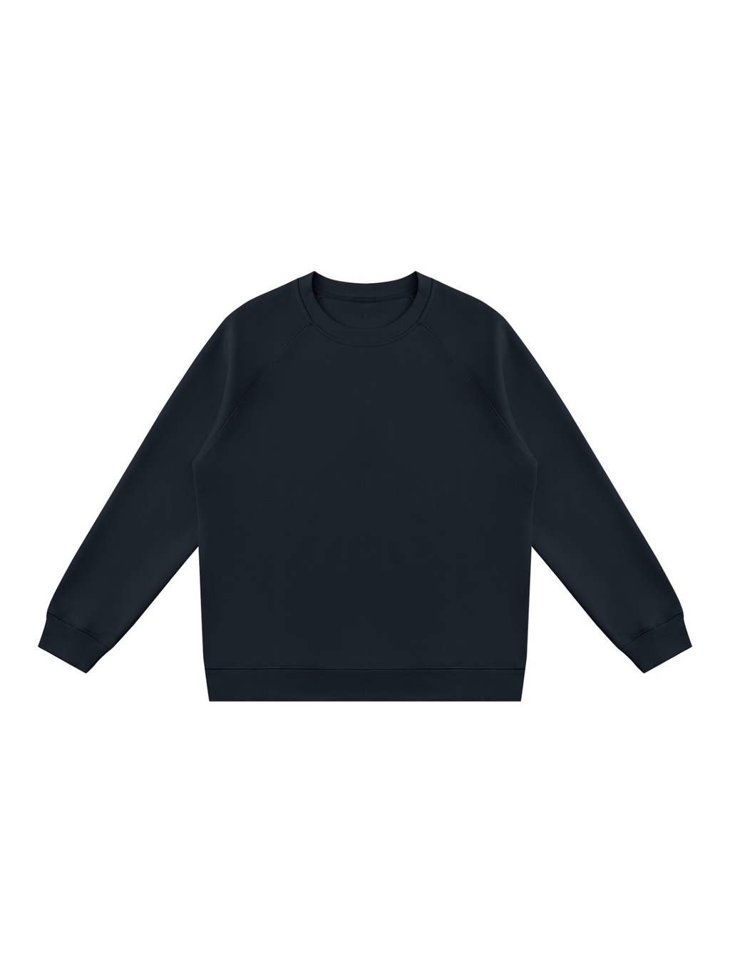 Regular Fit Crewneck Sweatshirt in Navy Blue, front view
