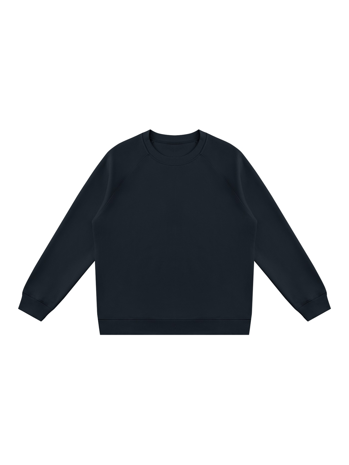 Regular Fit Crewneck Sweatshirt in Navy Blue, front view