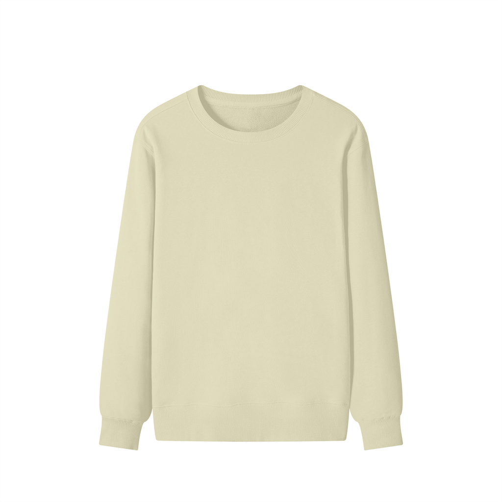 Classic Cotton Sweatshirt in Khaki, front view