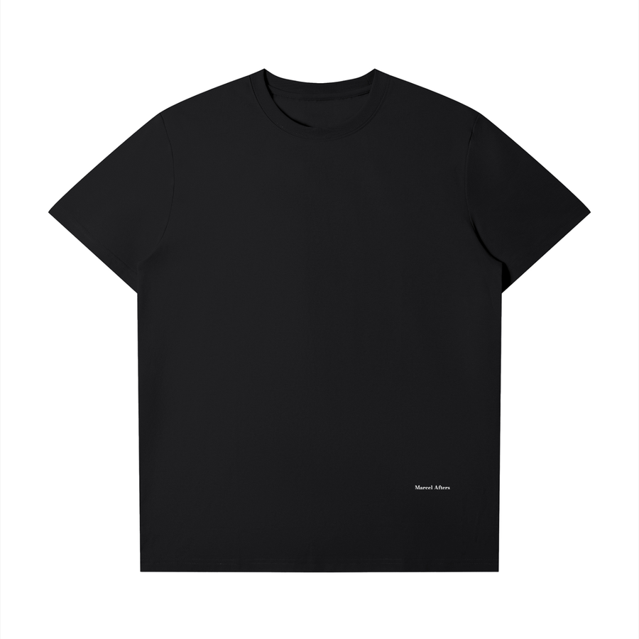 Sorona Quick-Dry Boxy T-Shirt in Black, front view