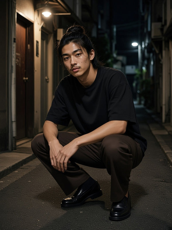 Marcel Afters Classic Loose Boxy Tee — Dark