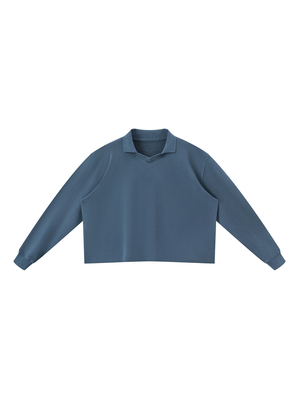 Mineral Wash Pullover Sweatshirt in Washed Blue, front view
