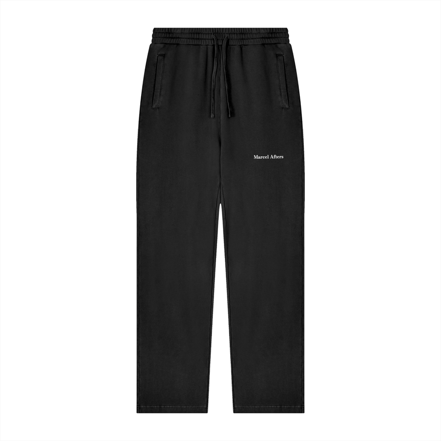 Vintage Wash Sweatpants in Black, front view