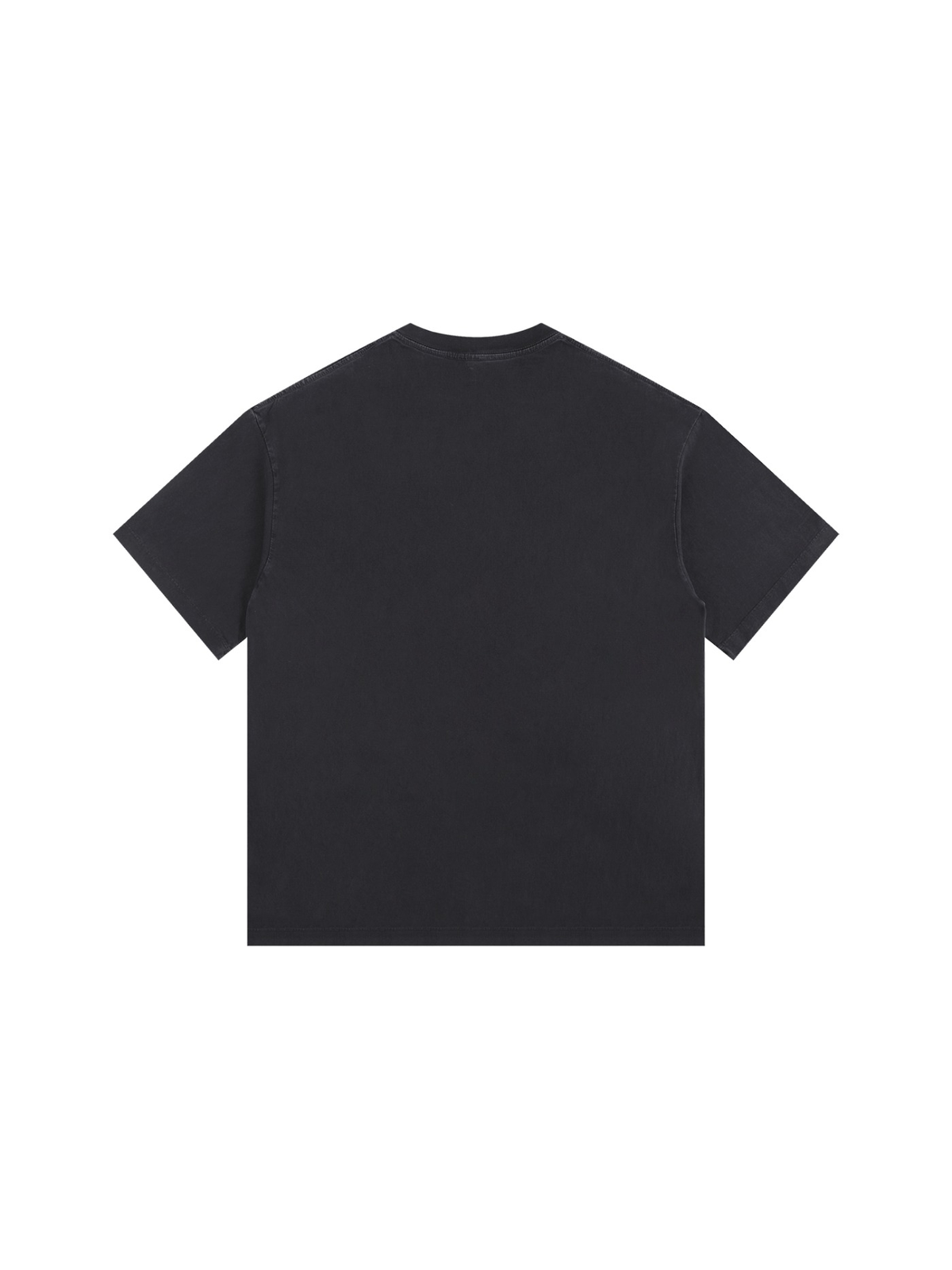 Vintage Washed Oversized Cotton T-Shirt Black