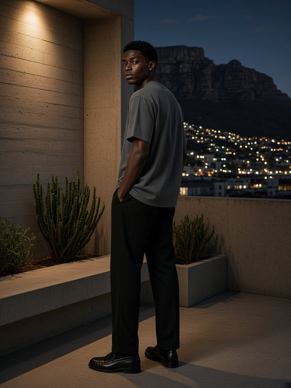 Marcel Afters Essential Cotton Boxy T-Shirt — Dark