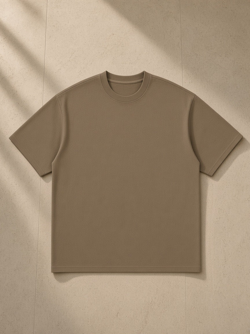 Front of the Coffee Essential Heavyweight Cotton T-Shirt, laid flat