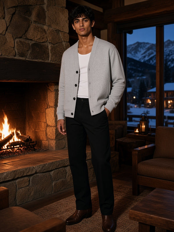 Marcel Afters Essential Heavyweight Sweat Cardigan