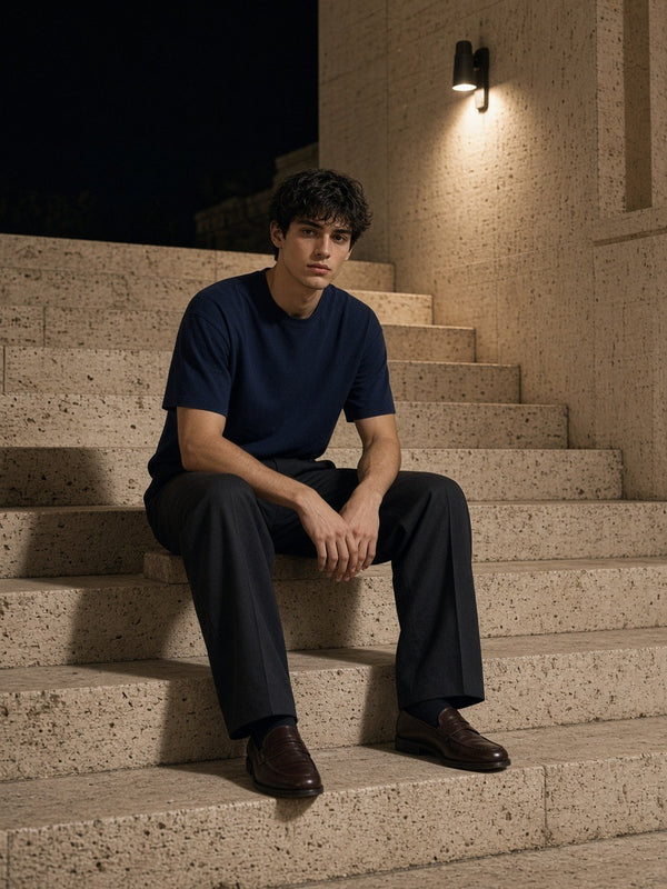 Marcel Afters Essential Sorona Boxy T-Shirt — Dark