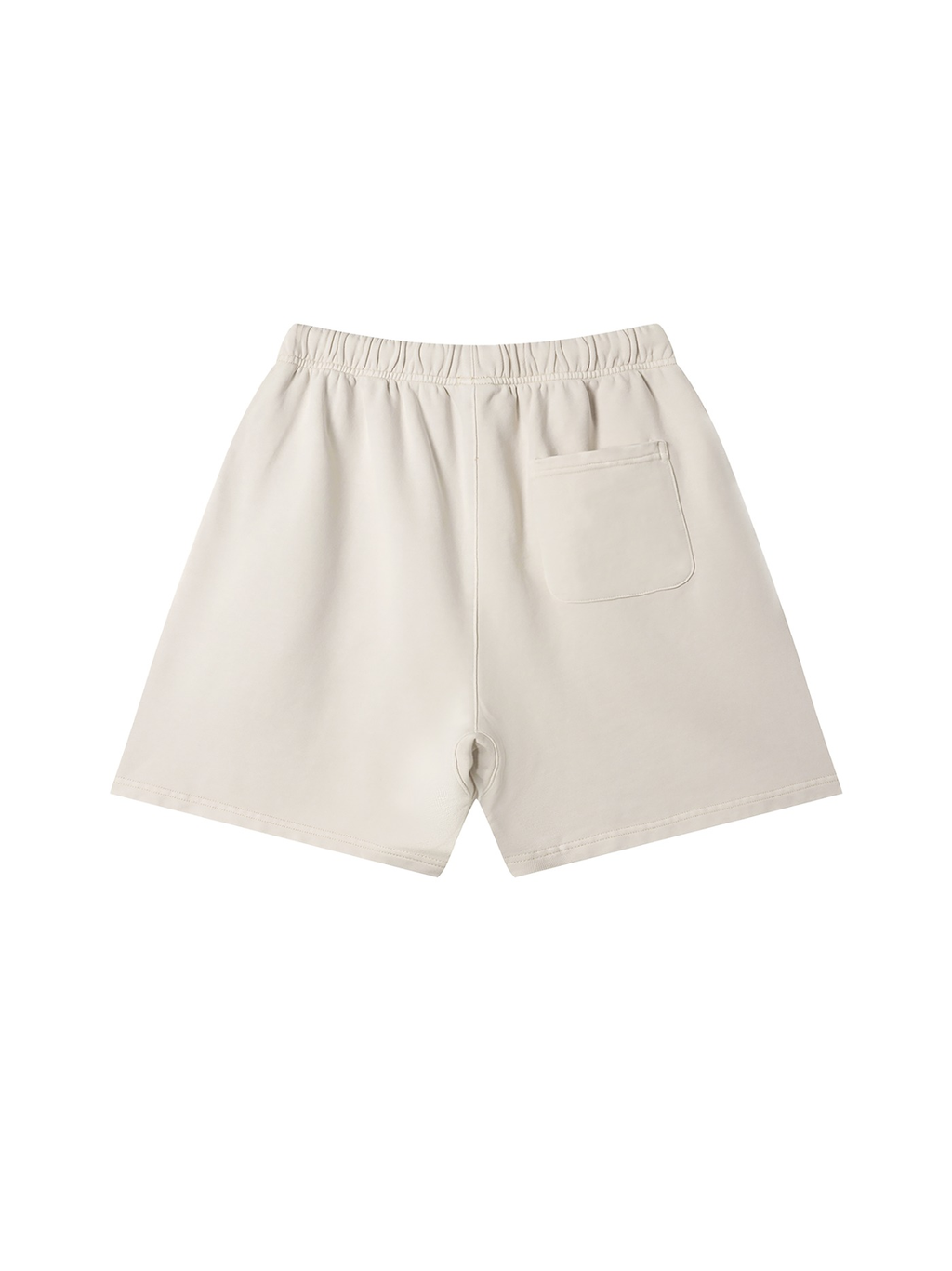 Vintage Wash Cotton Shorts in Apricot, back view