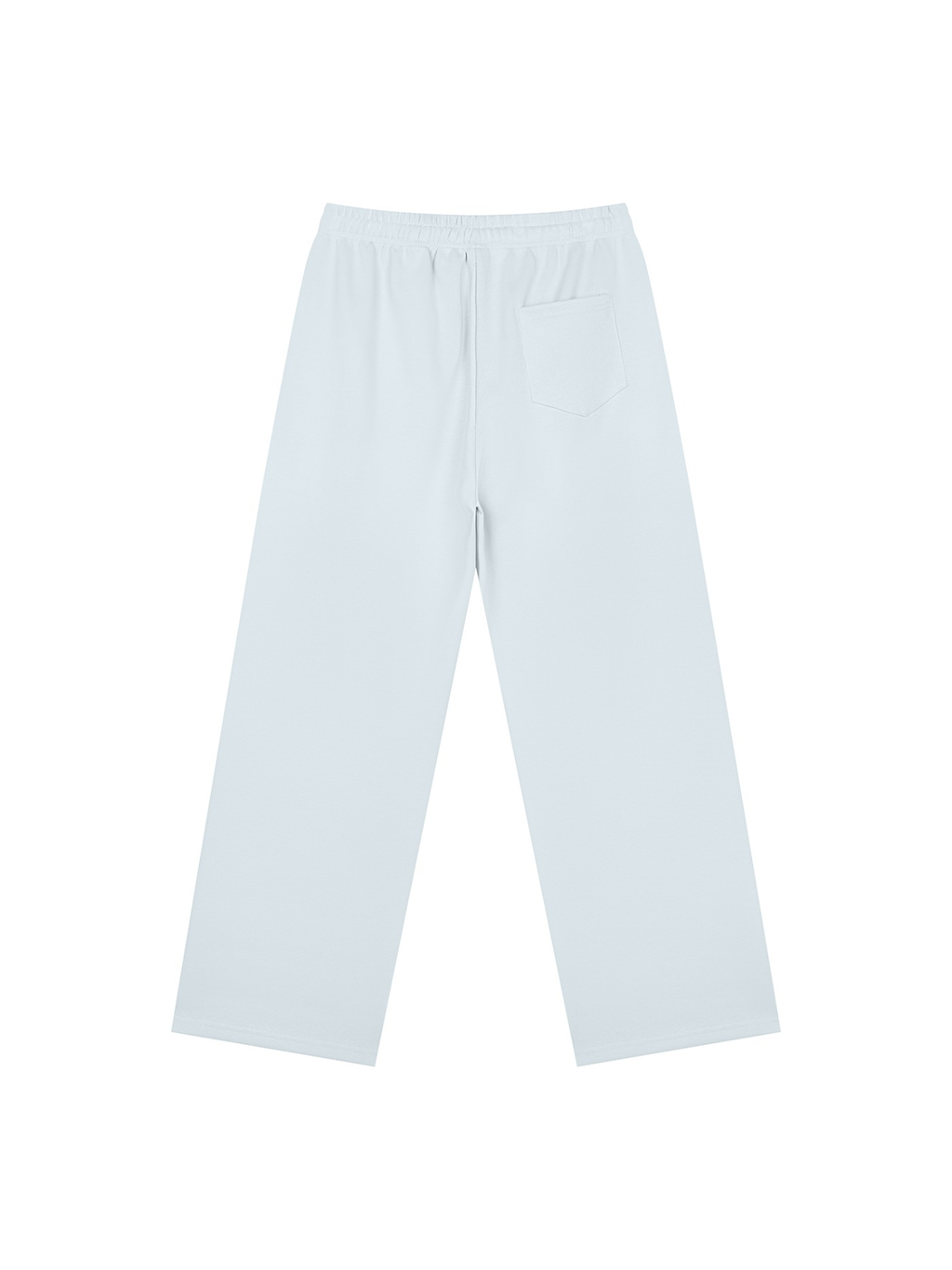 Straight Leg Sweatpants in Sky Blue, back view