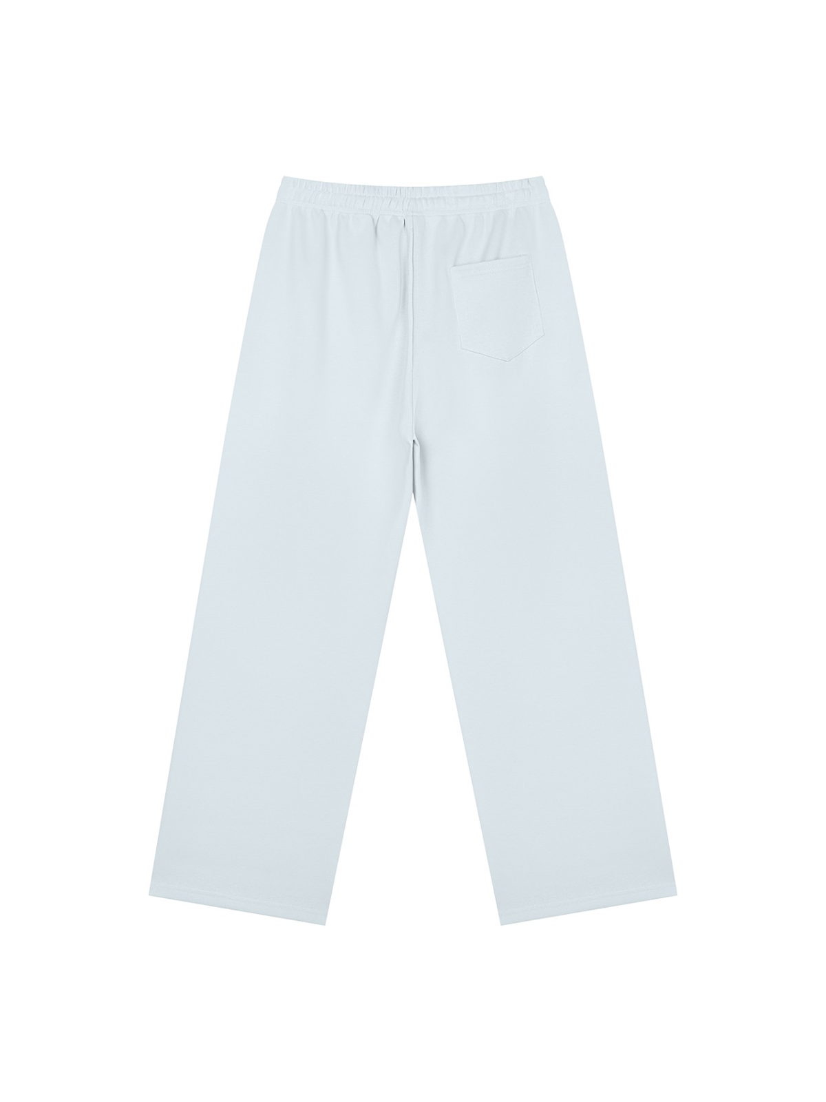 Straight Leg Sweatpants in Sky Blue, back view