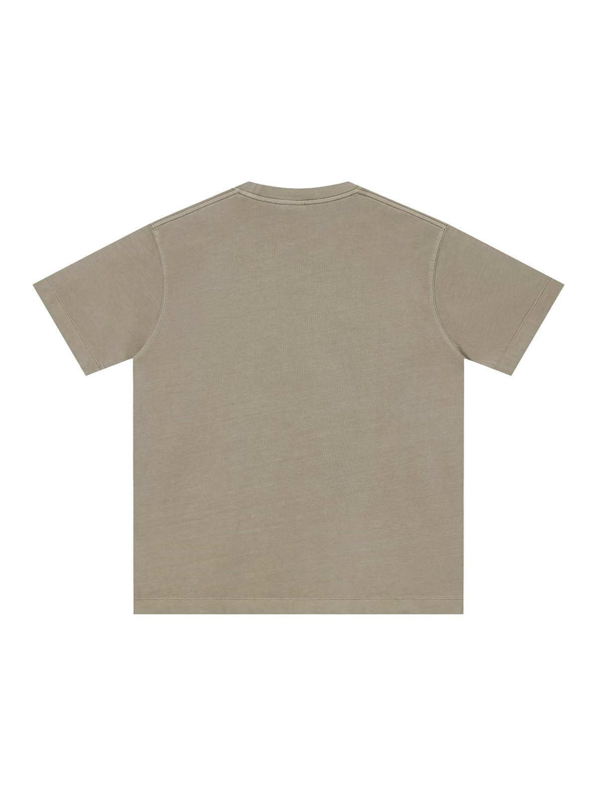 Vintage Wash Boxy T-Shirt in Light Coffee, back view