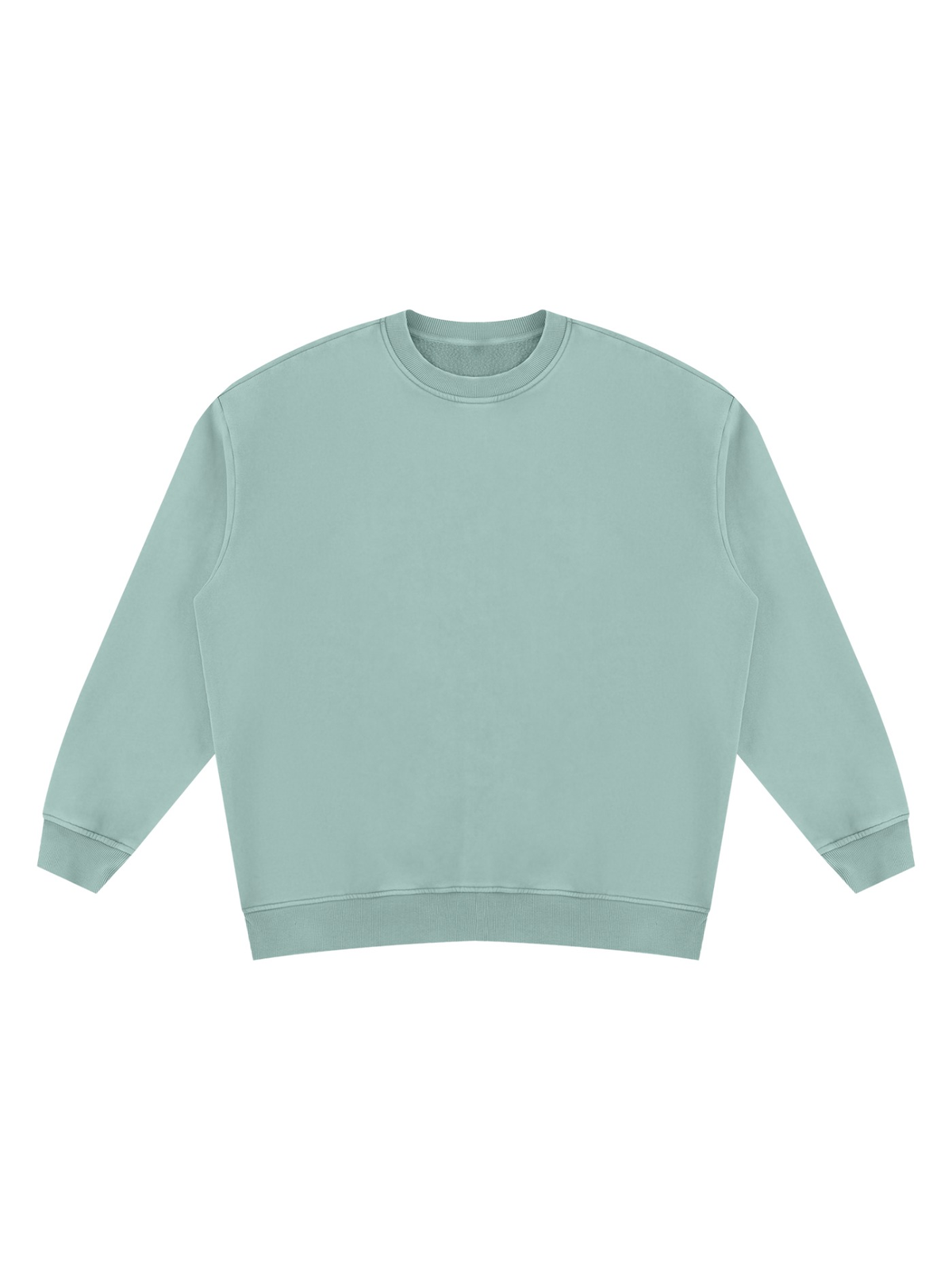 Vintage wash fleece sweatshirt in Lake Blue, front view