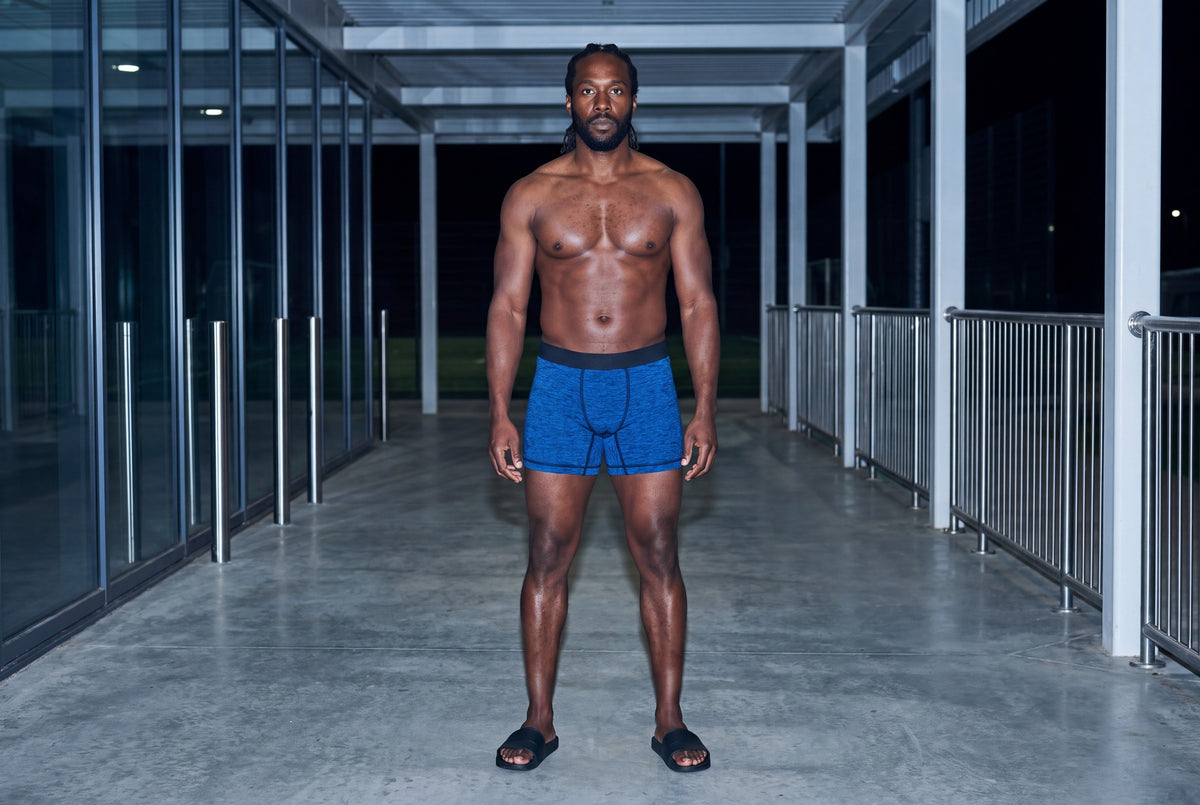 True Notions Boxer Brief — Sapphire / Black