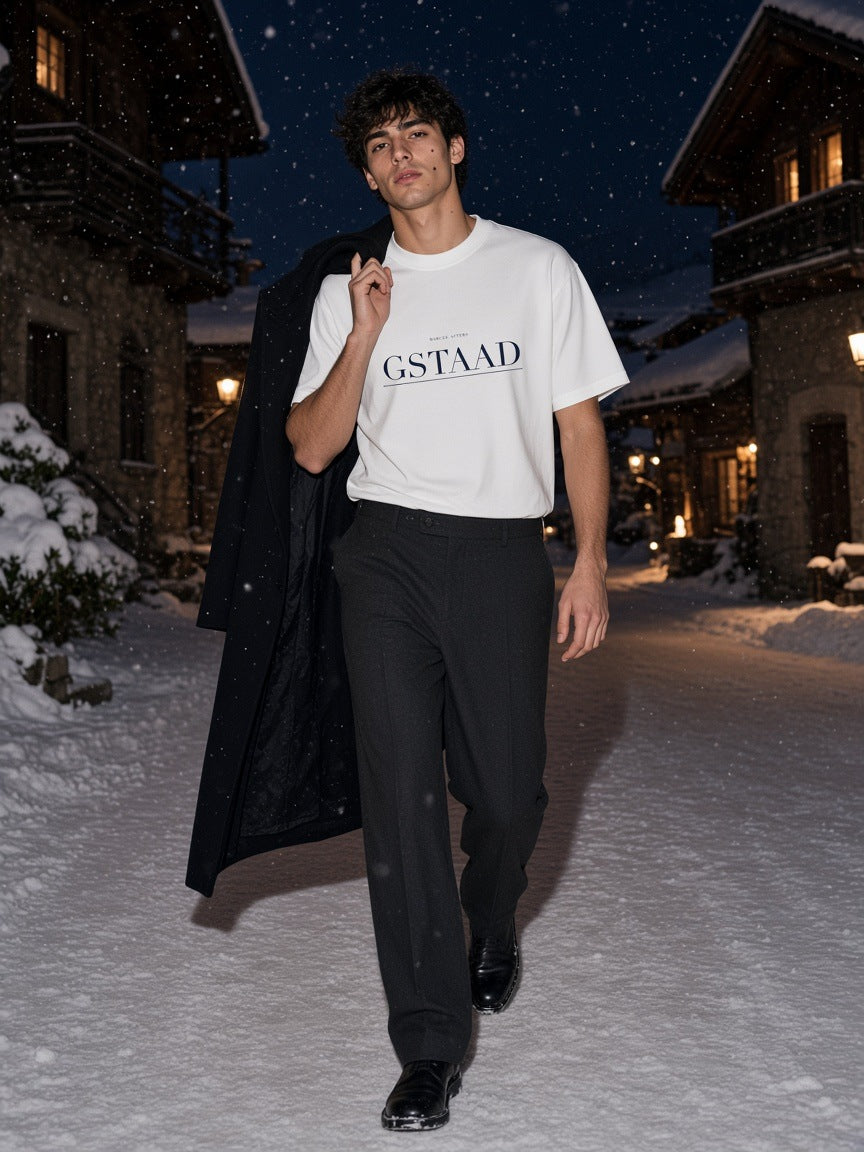 Gstaad Heavyweight Drop Shoulder T-Shirt