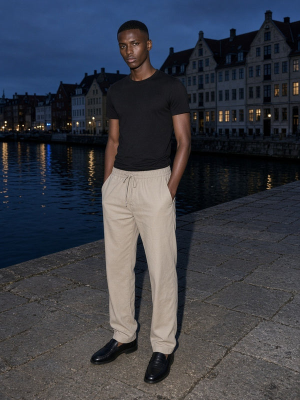 Marcel Afters Heavyweight Cotton Straight-Leg Pants