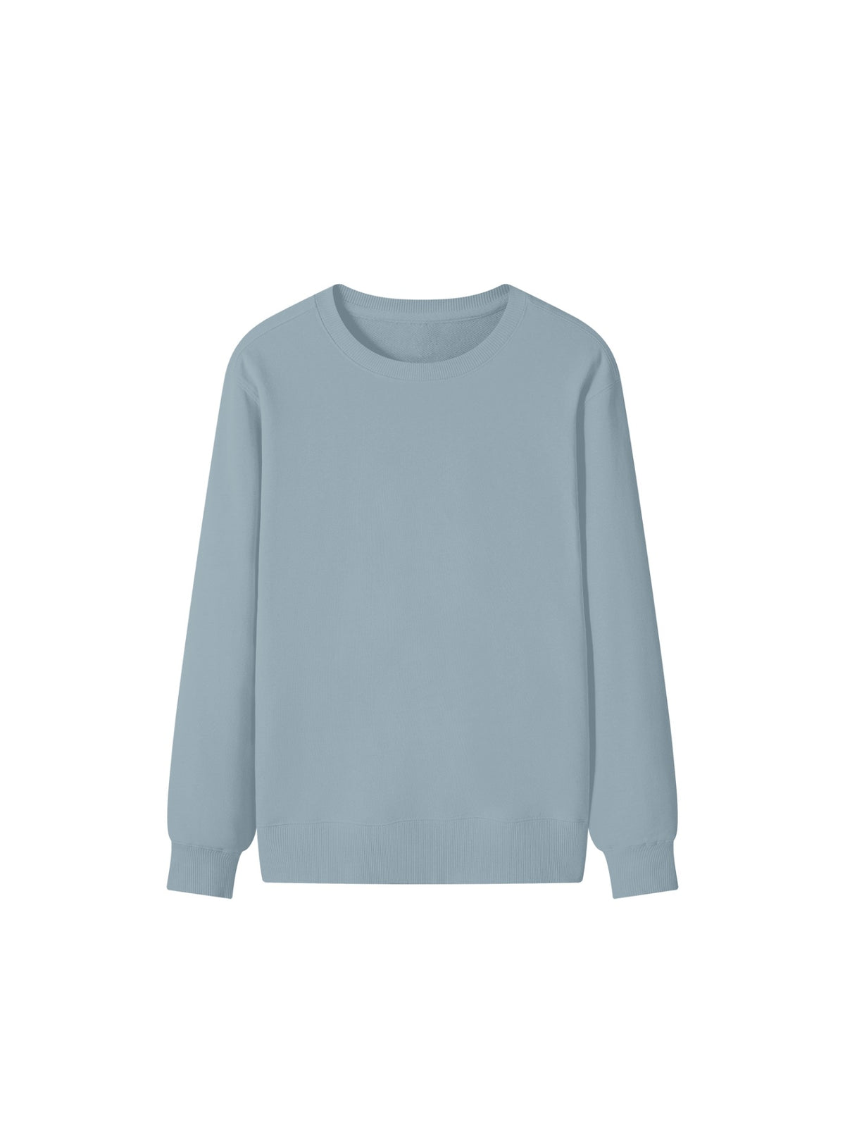 Marcel Afters Classic Cotton Sweatshirt in Haze Blue, laid flat