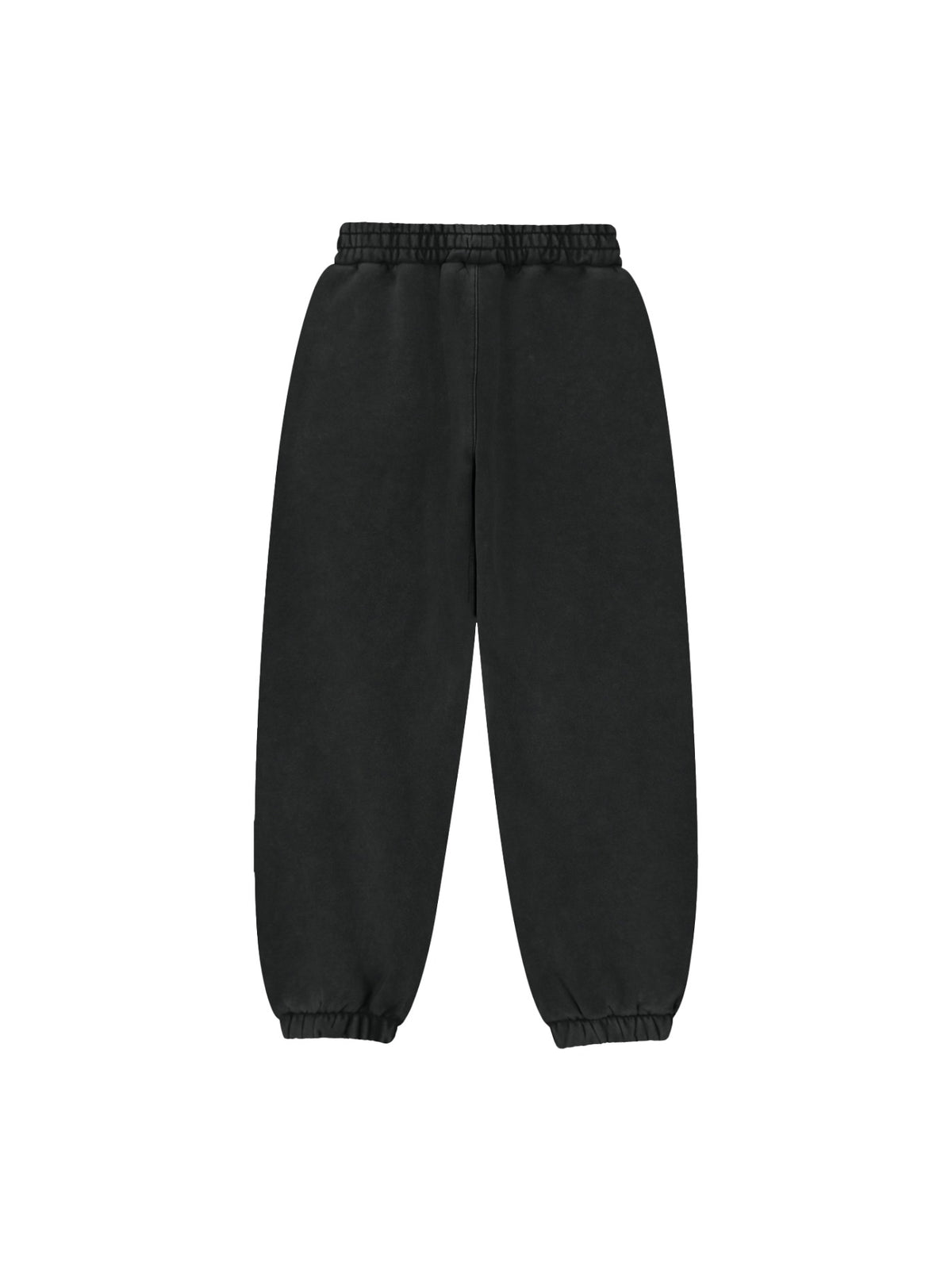 Marcel Afters Fleeced Jogger Sweatpants in Black, laid flat