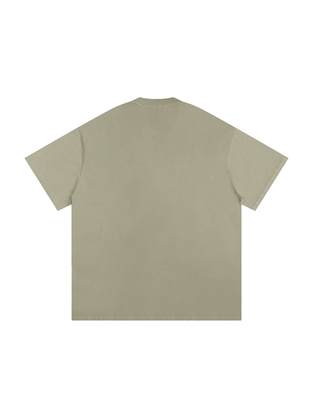 Marcel Afters Heavyweight Loose Fit T-Shirt in Oat Gray, laid flat