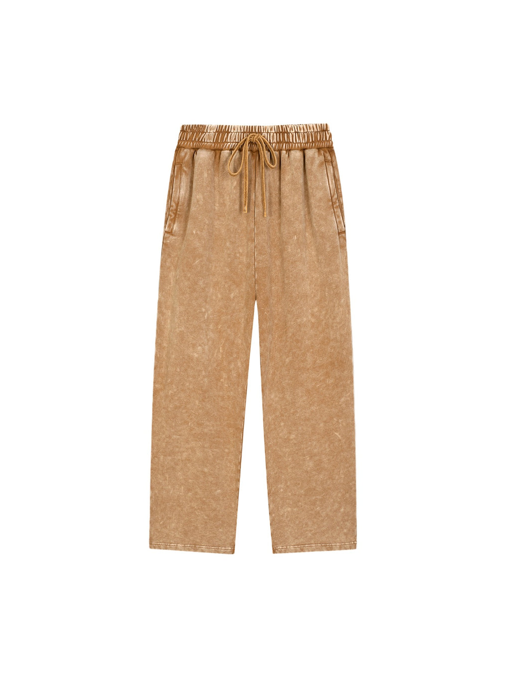 Marcel Afters Snow Wash Heavyweight Sweatpants in Brown, laid flat