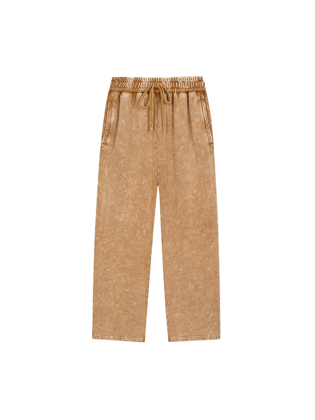 Marcel Afters Snow Wash Heavyweight Sweatpants in Brown, laid flat