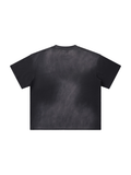 Marcel Afters Sunfade T-Shirt in Black, laid flat
