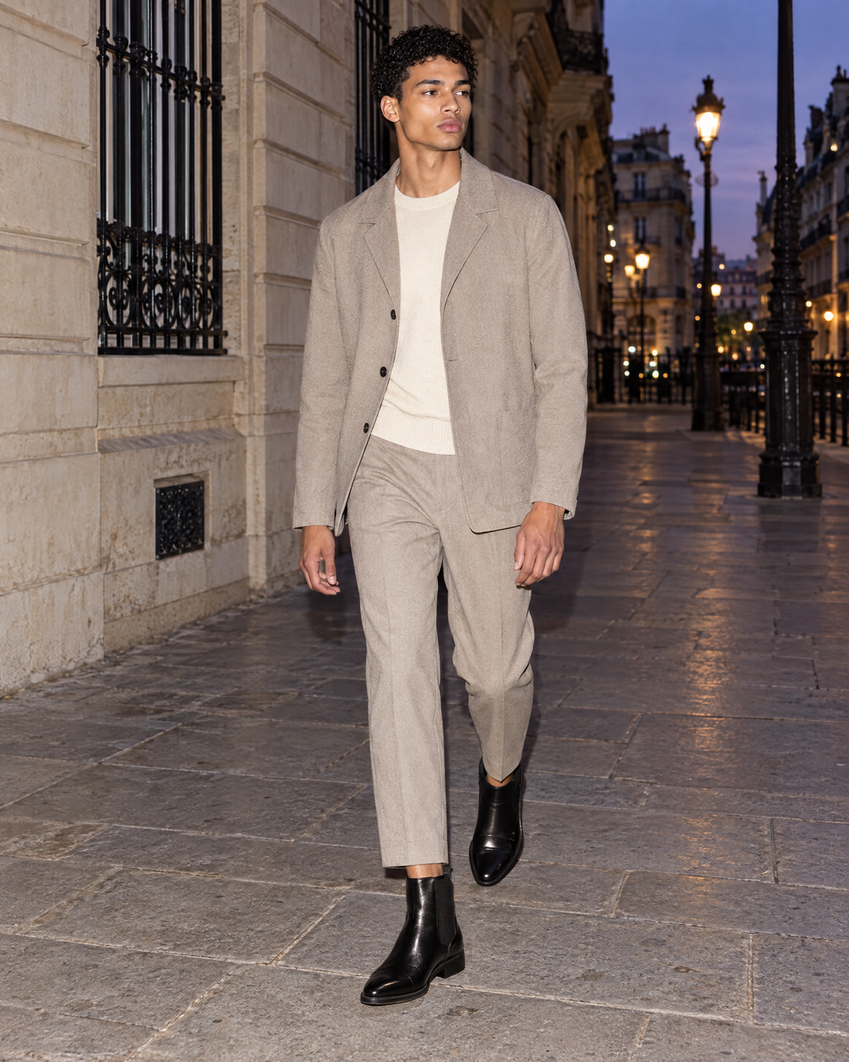 The After Hours Chelsea Boot, worn by the model