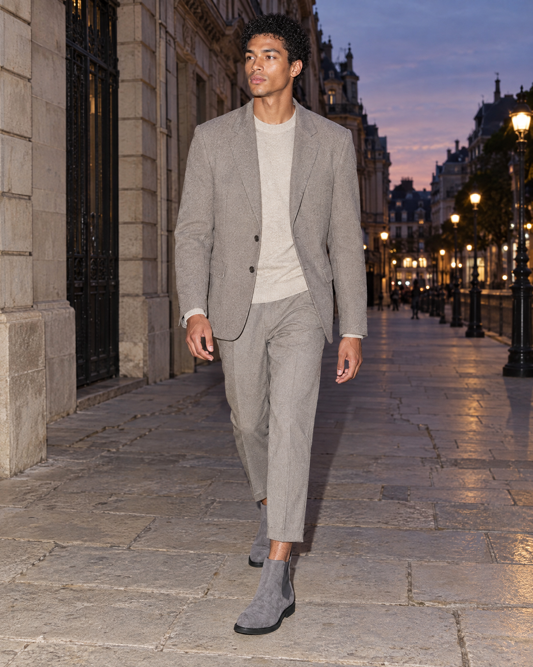 The Fog Lamp Chelsea Boot, worn by the model