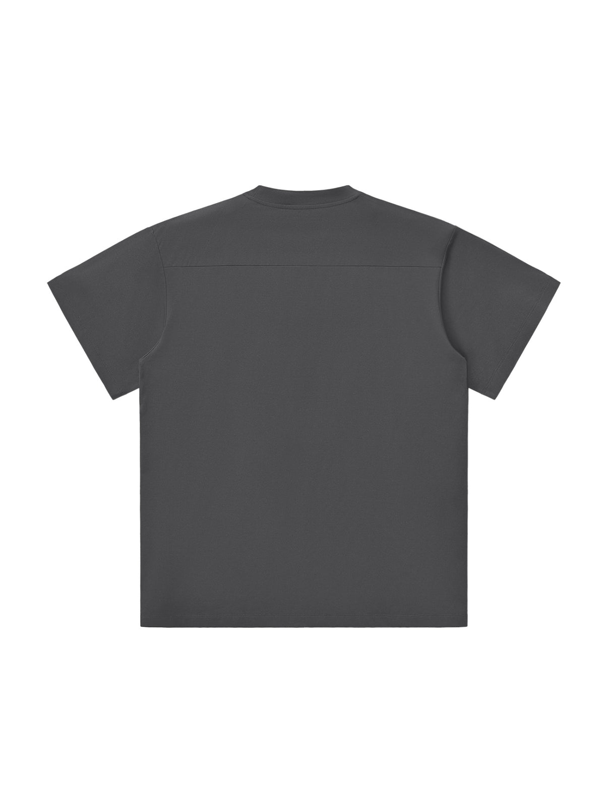 Marcel Afters Lightweight Oversized T-Shirt in Charcoal Gray, laid flat